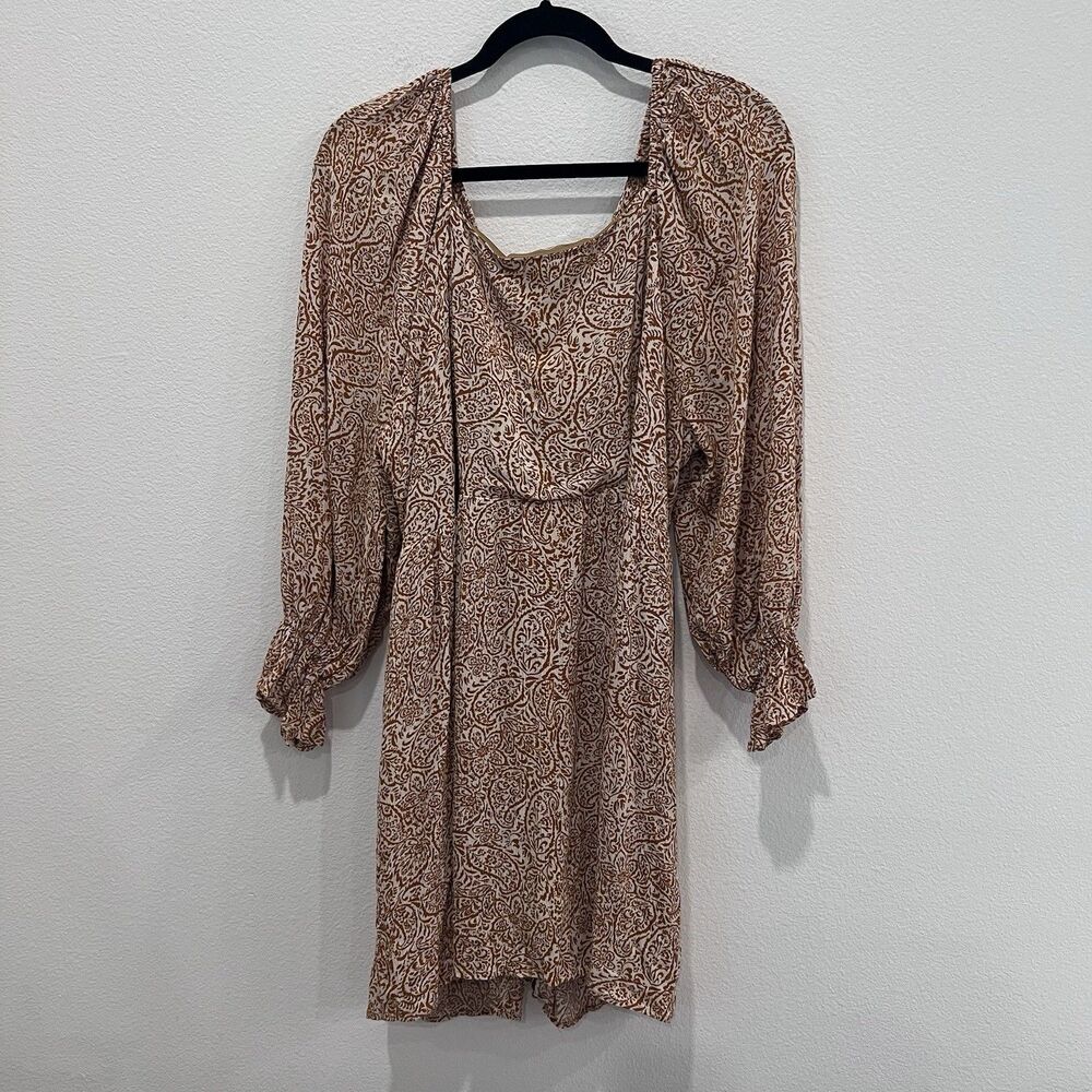 Savanna Jane Dress 1X Mini Dress Floral Printed Twisted Neckline Boho Rodeo Date - Picture 6 of 8